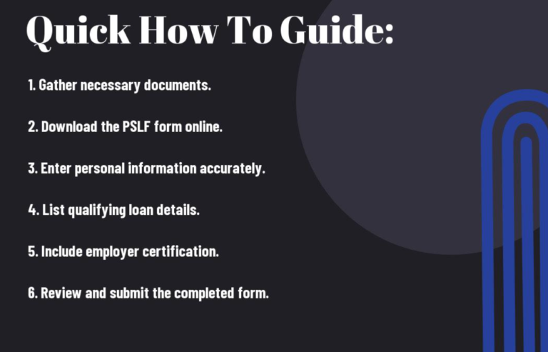 How To Fill Out A PSLF Form